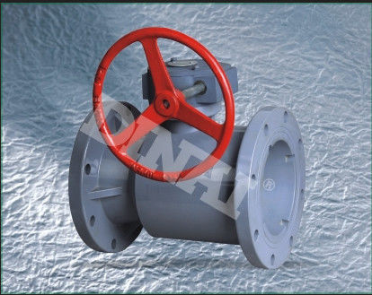 PN10 valvola a sfera di plastica della flangia della barra UPVC, 1/2„ a 12" BACCANO, ANSI, collegamento della flangia di JIS