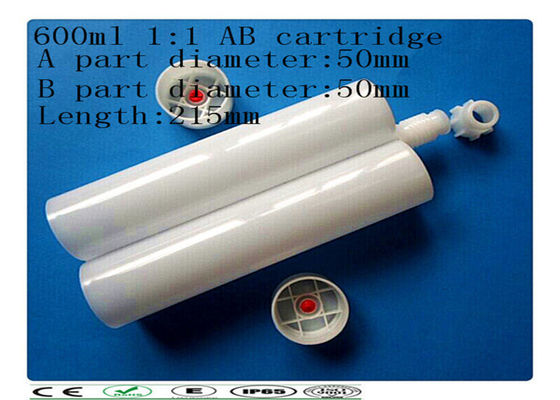 Dozowania 600ml Podwójna kaseta, Plastic AB Klej Cartridge