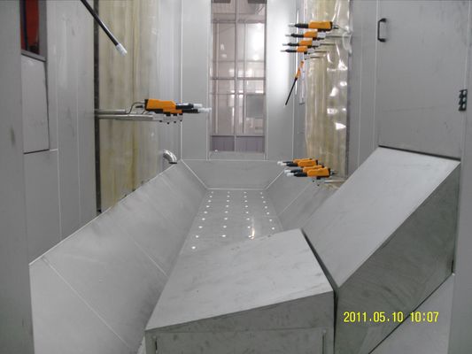 Cabina di spruzzo automatica della polvere del ciclone multi- con un sistema di due recuperi