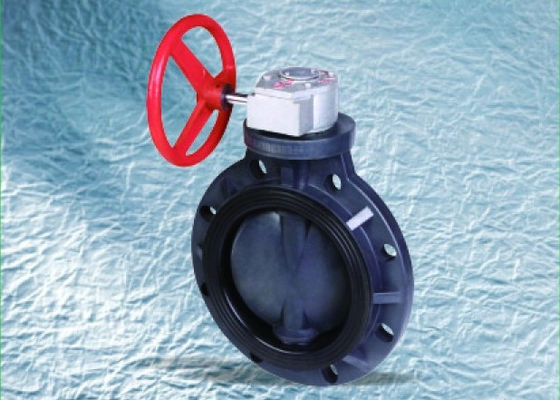 Tipo termoplástico de ASAHI da válvula de borboleta, 1" a 24", tipo da bolacha, 1.0Mpa, UPVC, CPVC, PVDF, PP, PPH fabricado