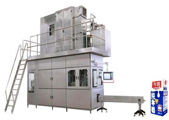 Máquina de empacotamento de alta velocidade da bebida, máquina de enchimento asséptica do suco da caixa do tijolo