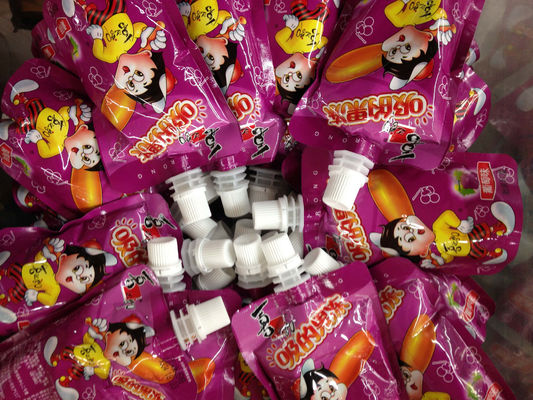 L'emballage adapté aux besoins du client de gelée tiennent la poche de bec en plastique stratifié