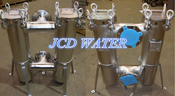 Huisvesting van de de Zakfilter van de waterbehandeling Duplex 1 - 100micron, Hoge druk